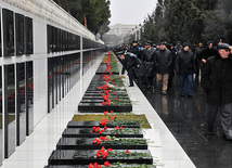 Azerbaijan commemorates 22nd anniversary of 20th January tragedy. Baku, Azerbaijan, Jan.20, 2012 