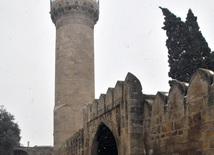 Bakının qar mənzərələri. Azərbaycan, 28 yanvar 2012