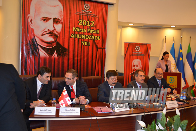 "Akhundzadeh's year" official opening ceremony within TURKSOY. Ankara, Turkey. 2012