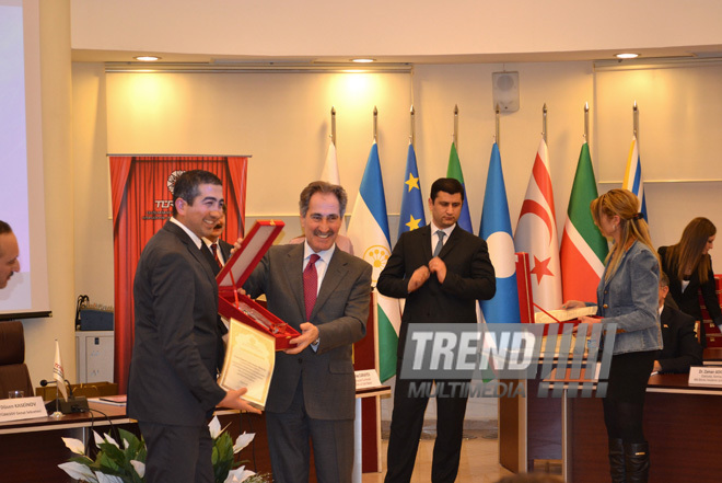 "Akhundzadeh's year" official opening ceremony within TURKSOY. Ankara, Turkey. 2012