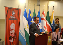 "Akhundzadeh's year" official opening ceremony within TURKSOY, Turkish Culture and Tourism Minister Ertugrul Gunay. Ankara, Turkey. 2012