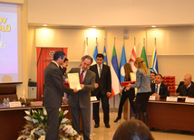 International Information Agency Trend was awarded with TURKSOY Press Premium for its contribution to the wide promotion and dissemination of information about the Turkic culture in the world. Ankara, Turkey. 2012