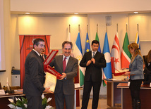 International Information Agency Trend was awarded with TURKSOY Press Premium for its contribution to the wide promotion and dissemination of information about the Turkic culture in the world. Ankara, Turkey. 2012