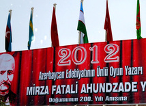 "Akhundzadeh's year" official opening ceremony within TURKSOY. Ankara, Turkey. 2012