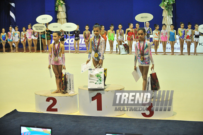 The 19th Open Baku Rhythmic Gymnastics Championship. Baku, Azerbaijan, Feb.03, 2012