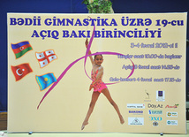 The 19th Open Baku Rhythmic Gymnastics Championship. Baku, Azerbaijan, Feb.03, 2012