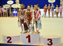 The 19th Open Baku Rhythmic Gymnastics Championship. Baku, Azerbaijan, Feb.03, 2012