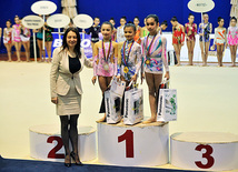 The 19th Open Baku Rhythmic Gymnastics Championship. Baku, Azerbaijan, Feb.03, 2012