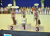 The 19th Open Baku Rhythmic Gymnastics Championship. Baku, Azerbaijan, Feb.03, 2012