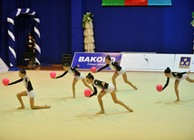 The 19th Open Baku Rhythmic Gymnastics Championship. Baku, Azerbaijan, Feb.03, 2012