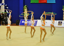 The 19th Open Baku Rhythmic Gymnastics Championship. Baku, Azerbaijan, Feb.03, 2012