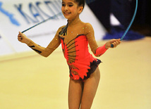 The 19th Open Baku Rhythmic Gymnastics Championship. Baku, Azerbaijan, Feb.03, 2012