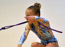 The 19th Open Baku Rhythmic Gymnastics Championship. Baku, Azerbaijan, Feb.03, 2012