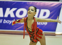 The 19th Open Baku Rhythmic Gymnastics Championship. Baku, Azerbaijan, Feb.03, 2012