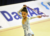 The 19th Open Baku Rhythmic Gymnastics Championship. Baku, Azerbaijan, Feb.03, 2012