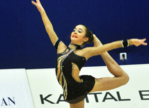 The 19th Open Baku Rhythmic Gymnastics Championship. The Second day. Baku, Azerbaijan, Feb.04, 2012