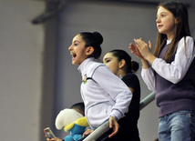 The 19th Open Baku Rhythmic Gymnastics Championship. The Second day. Baku, Azerbaijan, Feb.04, 2012