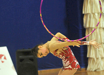 The 19th Open Baku Rhythmic Gymnastics Championship. The Second day. Baku, Azerbaijan, Feb.04, 2012