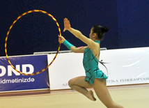 The 19th Open Baku Rhythmic Gymnastics Championship. The Second day. Baku, Azerbaijan, Feb.04, 2012