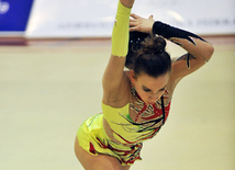 The 19th Open Baku Rhythmic Gymnastics Championship. The Second day. Baku, Azerbaijan, Feb.04, 2012