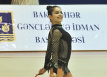 The 19th Open Baku Rhythmic Gymnastics Championship. The Second day. Baku, Azerbaijan, Feb.04, 2012