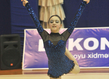 The 19th Open Baku Rhythmic Gymnastics Championship. The Second day. Baku, Azerbaijan, Feb.04, 2012