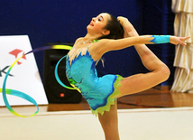 The 19th Open Baku Rhythmic Gymnastics Championship. The Second day. Baku, Azerbaijan, Feb.04, 2012