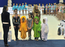 The 19th Open Baku Rhythmic Gymnastics Championship. The Second day. Baku, Azerbaijan, Feb.04, 2012