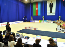 The 19th Open Baku Rhythmic Gymnastics Championship. The Second day. Baku, Azerbaijan, Feb.04, 2012