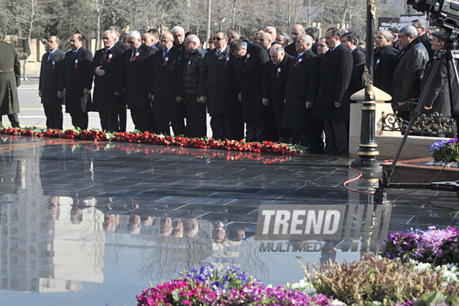 Nationwide march on 20th anniversary of Khojaly genocide held in Baku. Azerbaijan, Feb.26, 2012