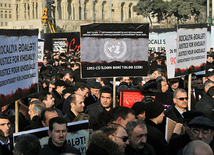 Nationwide march on 20th anniversary of Khojaly genocide held in Baku. Azerbaijan, Feb.26, 2012