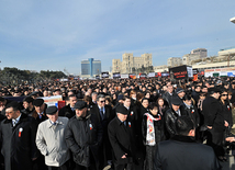 Nationwide march on 20th anniversary of Khojaly genocide held in Baku. Azerbaijan, Feb.26, 2012