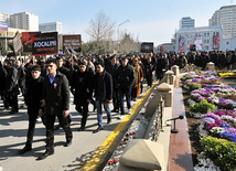 Nationwide march on 20th anniversary of Khojaly genocide held in Baku. Azerbaijan, Feb.26, 2012