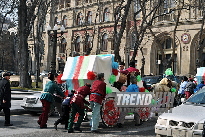 Baku begins Novruz celebrations. Azerbaijan, March 13, 2012 