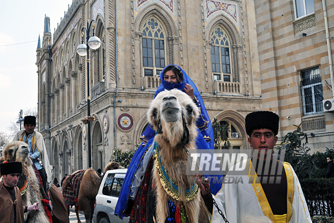 Baku begins Novruz celebrations. Azerbaijan, March 13, 2012 