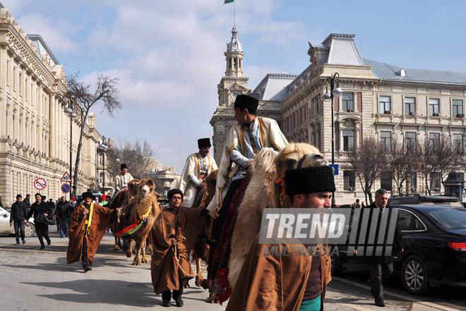 Baku begins Novruz celebrations. Azerbaijan, March 13, 2012 