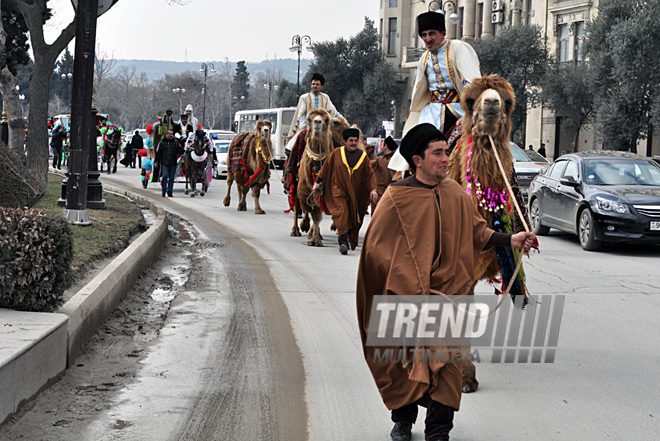 Baku begins Novruz celebrations. Azerbaijan, March 13, 2012 