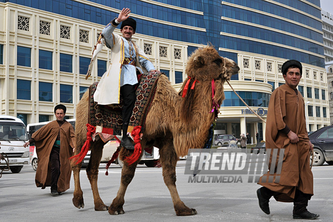 Baku begins Novruz celebrations. Azerbaijan, March 13, 2012 