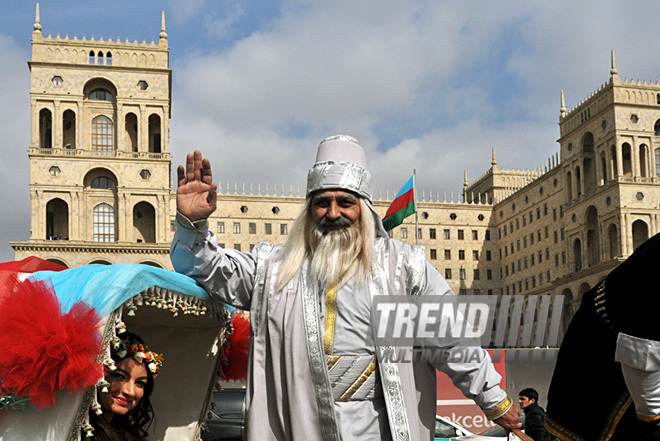 Baku begins Novruz celebrations. Azerbaijan, March 13, 2012 