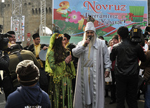 Baku begins Novruz celebrations. Azerbaijan, March 13, 2012 