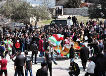 Baku celebrates "last Tuesday" before Novruz holiday. Azerbaijan, March 13, 2012 