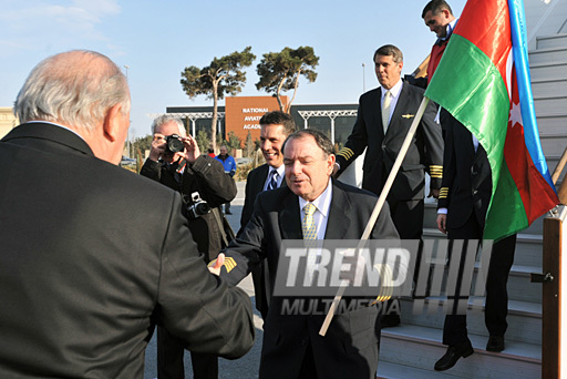 Boeing Corporation held promotional tour of the new 787 Dreamliner aircraft in Azerbaijan. Baku, Azerbaijan, Apr. 02, 2012