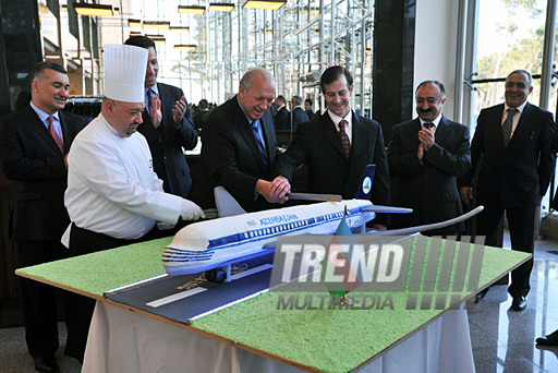 Boeing Corporation held promotional tour of the new 787 Dreamliner aircraft in Azerbaijan. Baku, Azerbaijan, Apr. 02, 2012