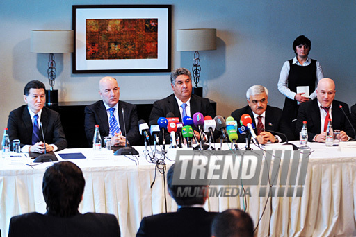 FIDE and Azerbaijani Chess Federation sign cooperation agreement. Baku, Azerbaijan, Apr. 03, 2012