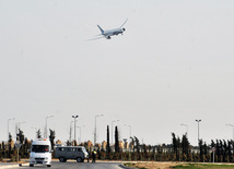 Boeing Corporation held promotional tour of the new 787 Dreamliner aircraft in Azerbaijan. Baku, Azerbaijan, Apr. 02, 2012