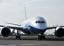 Boeing Corporation held promotional tour of the new 787 Dreamliner aircraft in Azerbaijan. Baku, Azerbaijan, Apr. 02, 2012