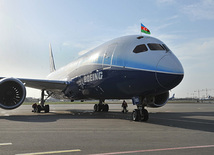 Boeing Corporation held promotional tour of the new 787 Dreamliner aircraft in Azerbaijan. Baku, Azerbaijan, Apr. 02, 2012