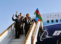 Boeing Corporation held promotional tour of the new 787 Dreamliner aircraft in Azerbaijan. Baku, Azerbaijan, Apr. 02, 2012