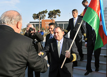 Boeing Corporation held promotional tour of the new 787 Dreamliner aircraft in Azerbaijan. Baku, Azerbaijan, Apr. 02, 2012