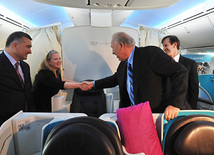 Boeing Corporation held promotional tour of the new 787 Dreamliner aircraft in Azerbaijan. Baku, Azerbaijan, Apr. 02, 2012